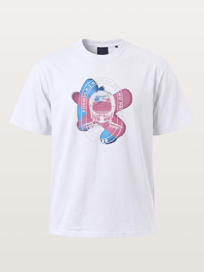 F1 British GP Union Jack Helmet Gildan T-shirt