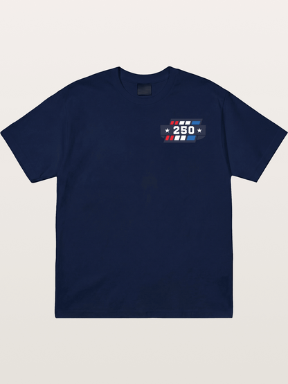 250th Anniversary Star Stripes Badge Gildan T-shirt