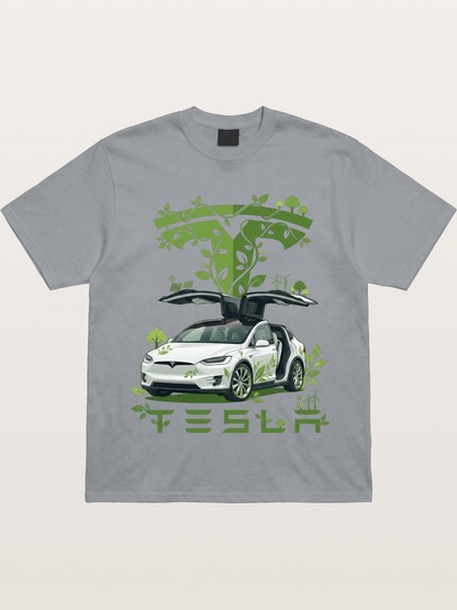 Tesla Eco-Friendly Art Print Gildan T-shirt