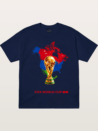 World Cup Trophy & Americas Map Gildan T-shirt