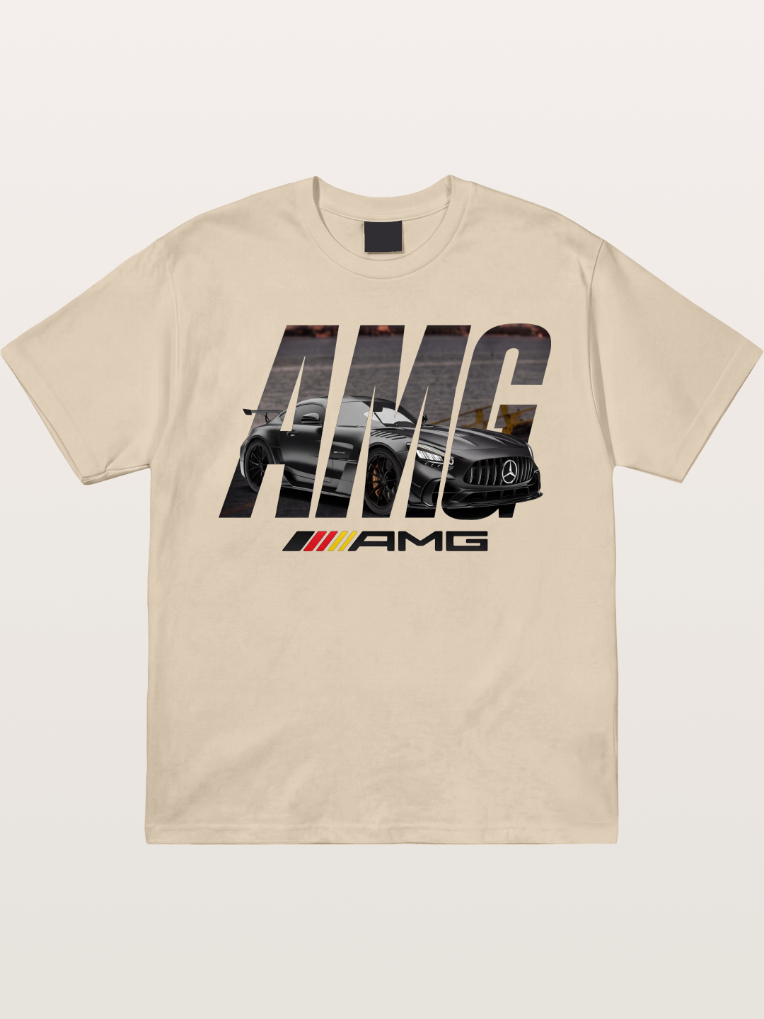 AMG Lettermark Car Print Gildan T-shirt