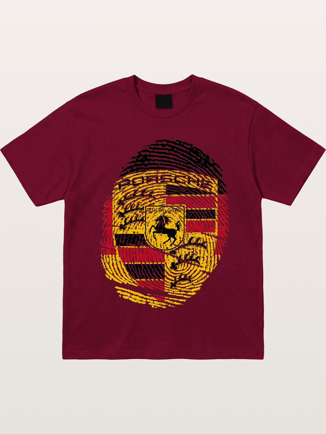 Porsche Crest Fingerprint Gildan T-shirt