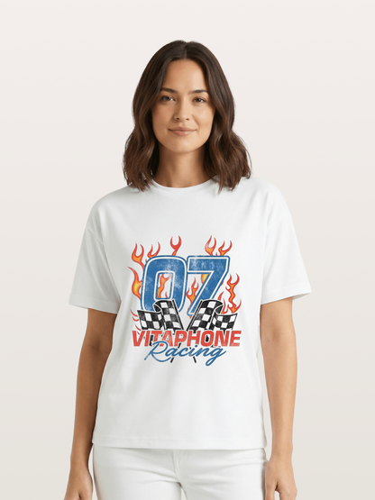 07 Racing Flame Gildan T-shirt