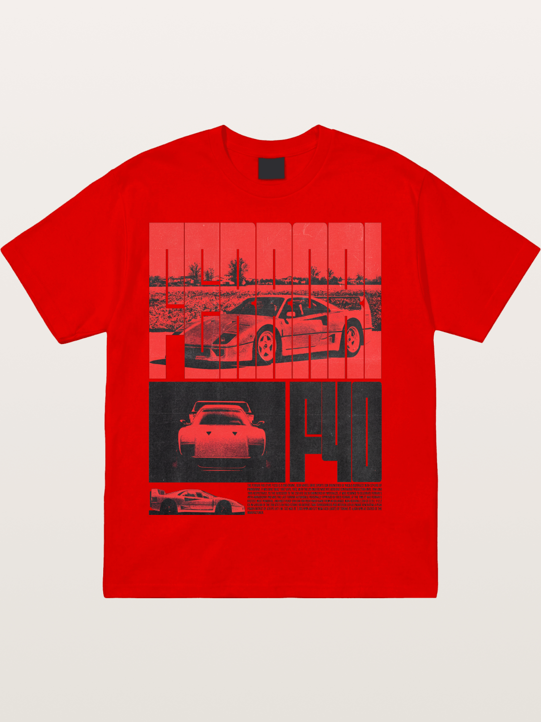 Red F40 Cotton T-shirt