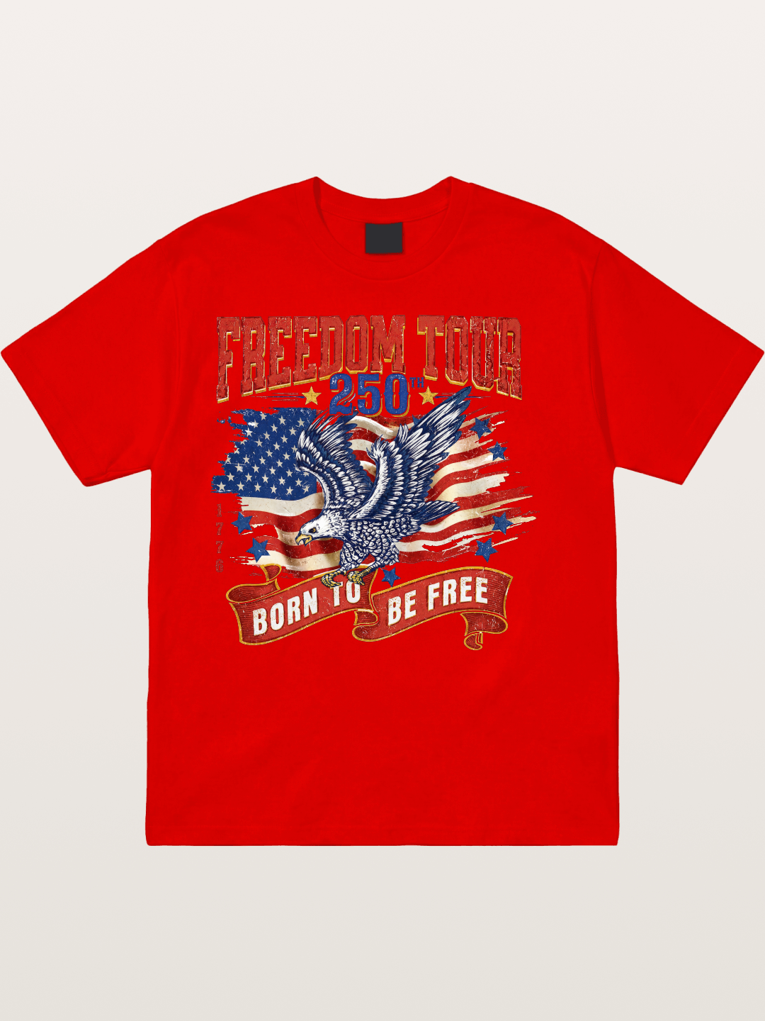 Freedom Tour Eagle Art Cotton T-shirt
