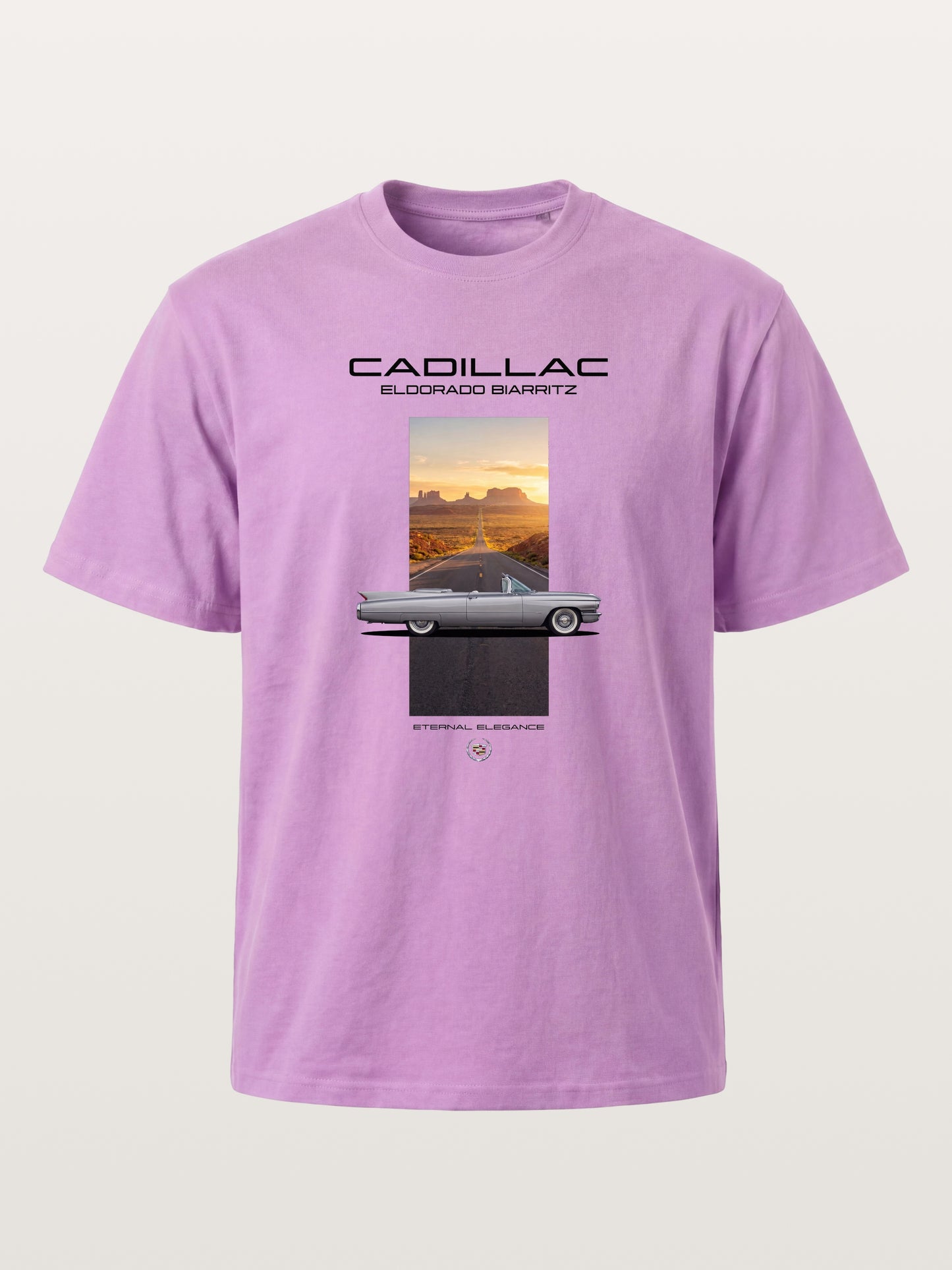 Cadillac Eldorado Desert Sunset Card Gildan T-shirt