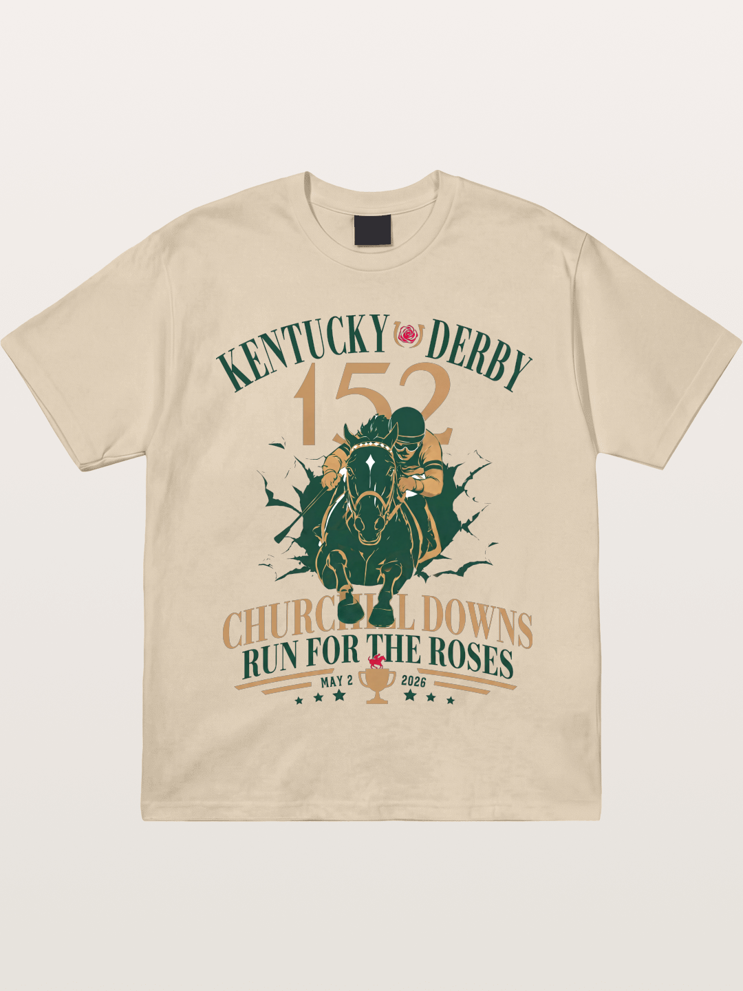 152nd Kentucky Derby Vintage Print Gildan T-shirt