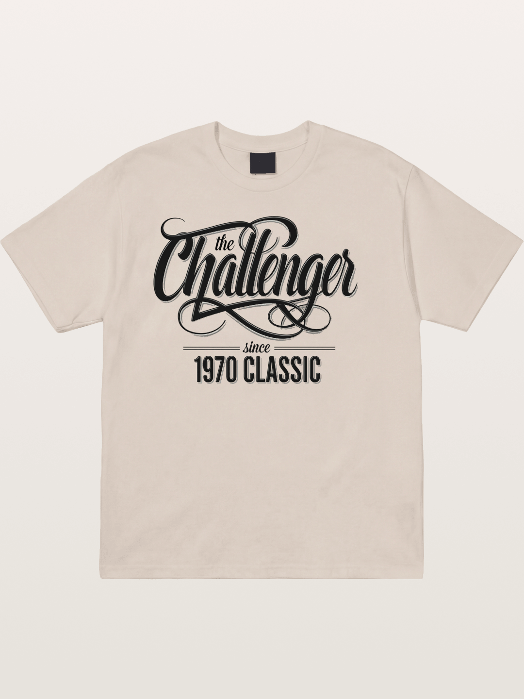 Retro Script Cotton T-shirt