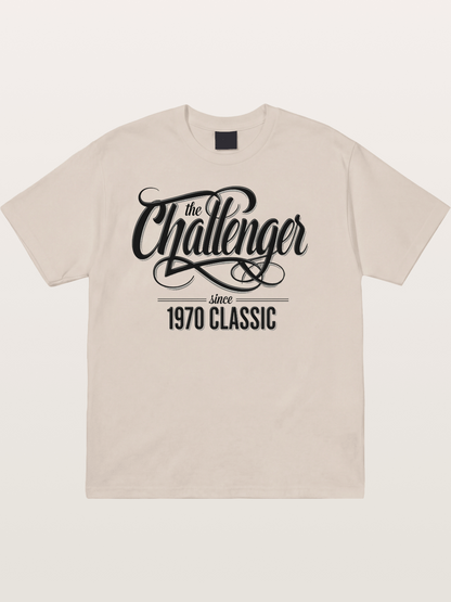 Retro Script Cotton T-shirt