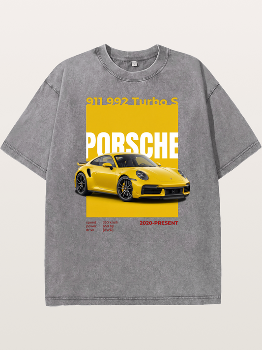 911 AWD Supercar Washed T-shirt