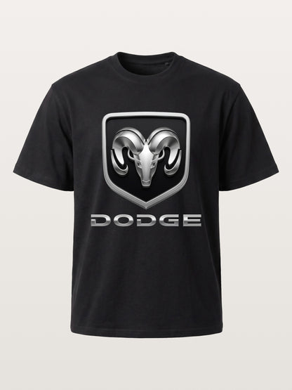 Silver Ram Shield Emblem Cotton T-shirt