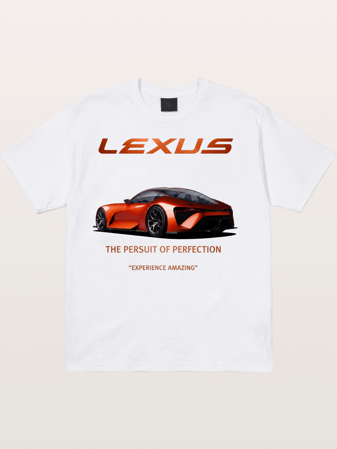 Lexus Concept Car Orange Poster Cotton T-shirt