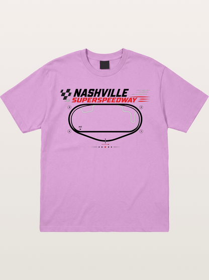 Nashville Superspeedway Oval Layout Gildan T-shirt