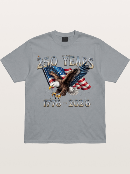 American Eagle 250th Anniversary Flag Gildan T-shirt