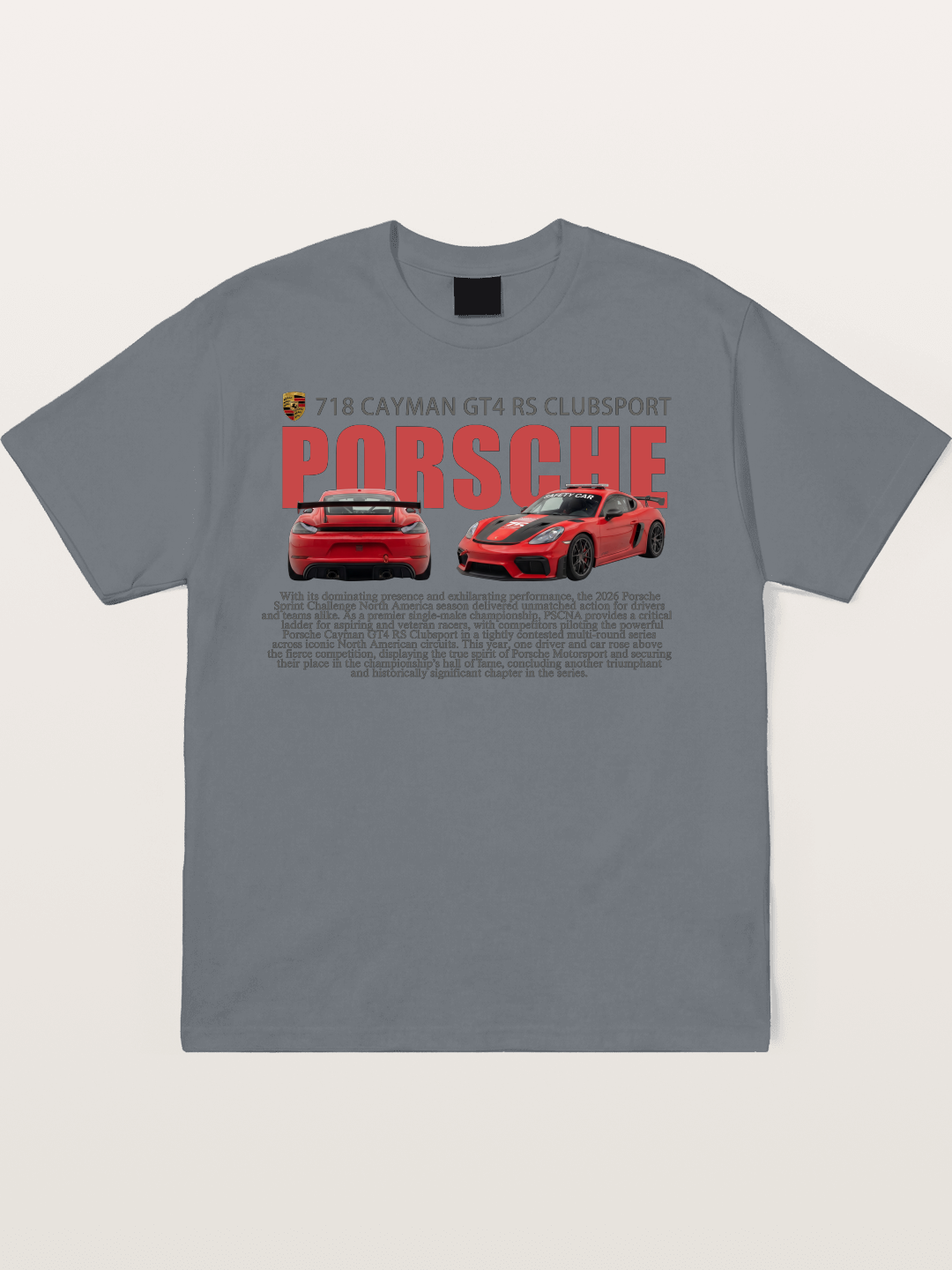 Porsche 718 Cayman GT4 RS Cotton T-shirt
