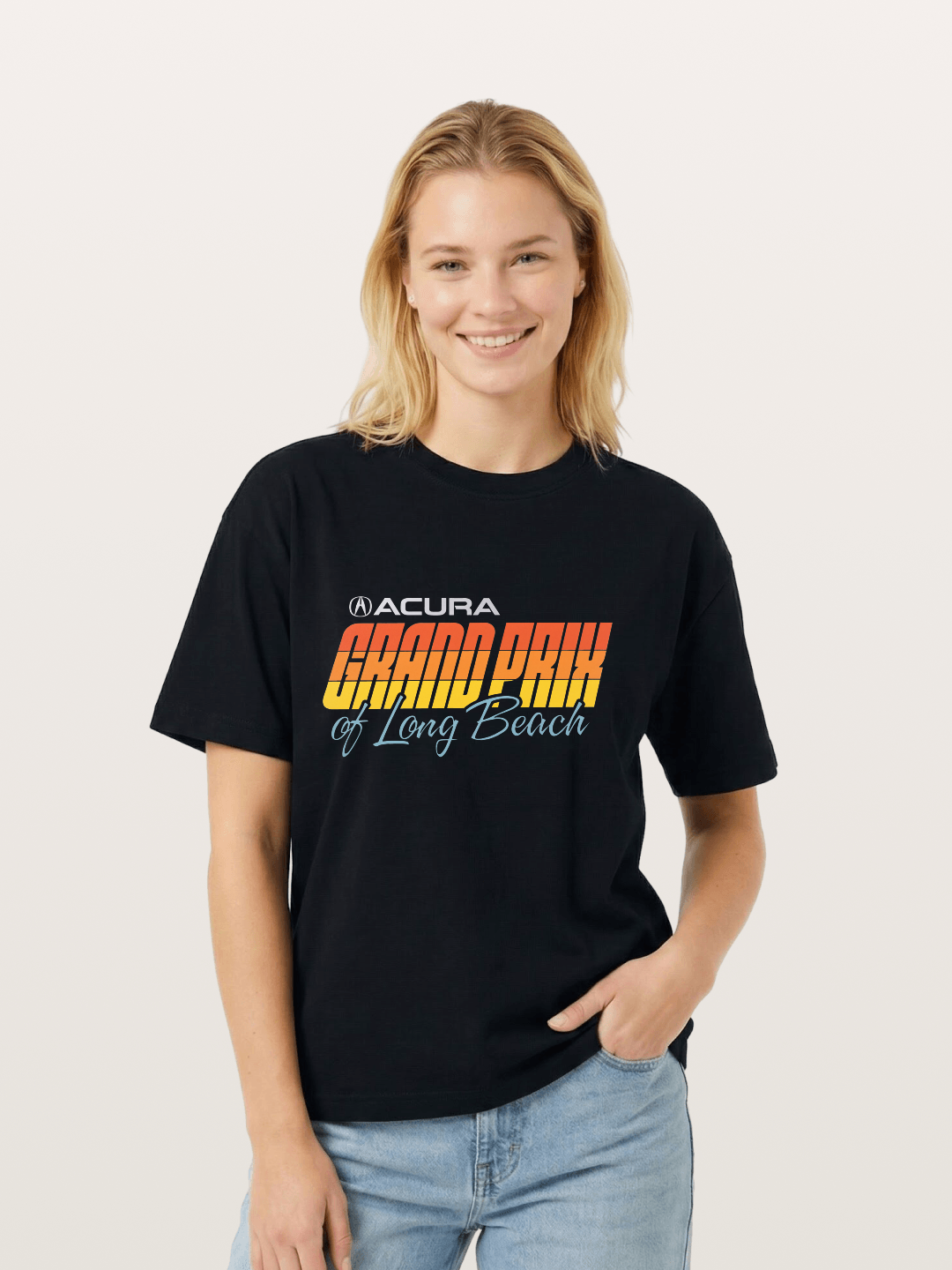 Sunset Grand Prix Typography Gildan T-shirt