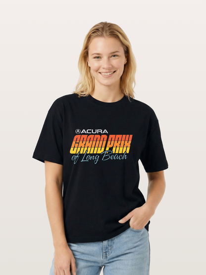 Sunset Grand Prix Typography Gildan T-shirt