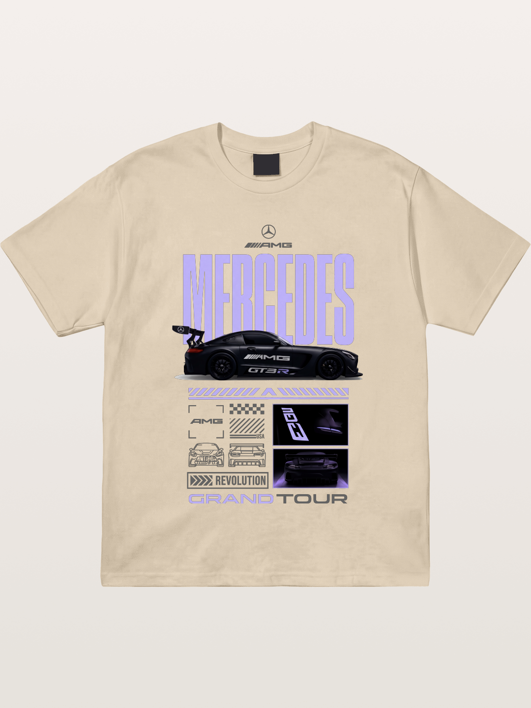 Purple Haze Mercedes Supercar Gildan T-shirt
