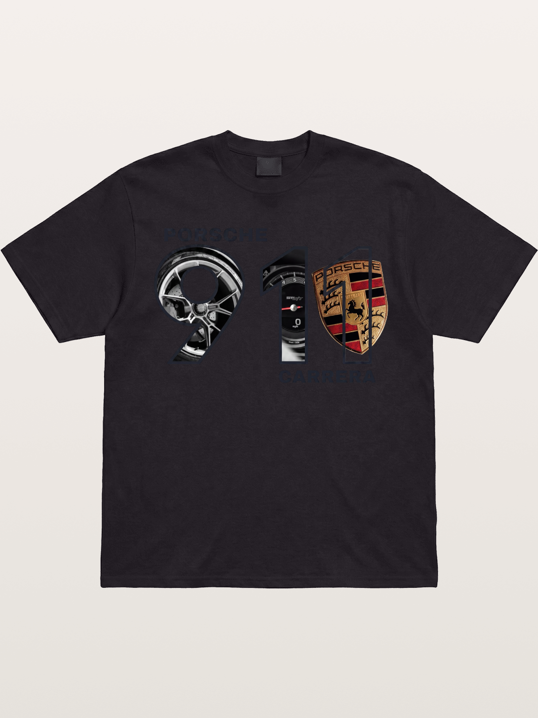 Porsche 911 Carrera Composite Logo Gildan T-shirt