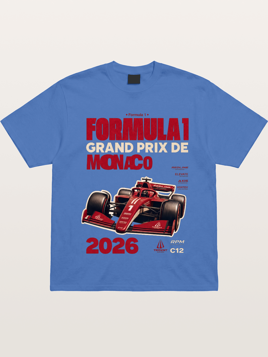 Red Monaco F1 2026 Poster Gildan T-shirt