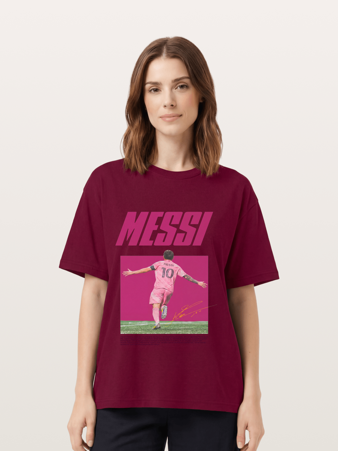 Messi Inter Miami Pink Kit Gildan T-shirt