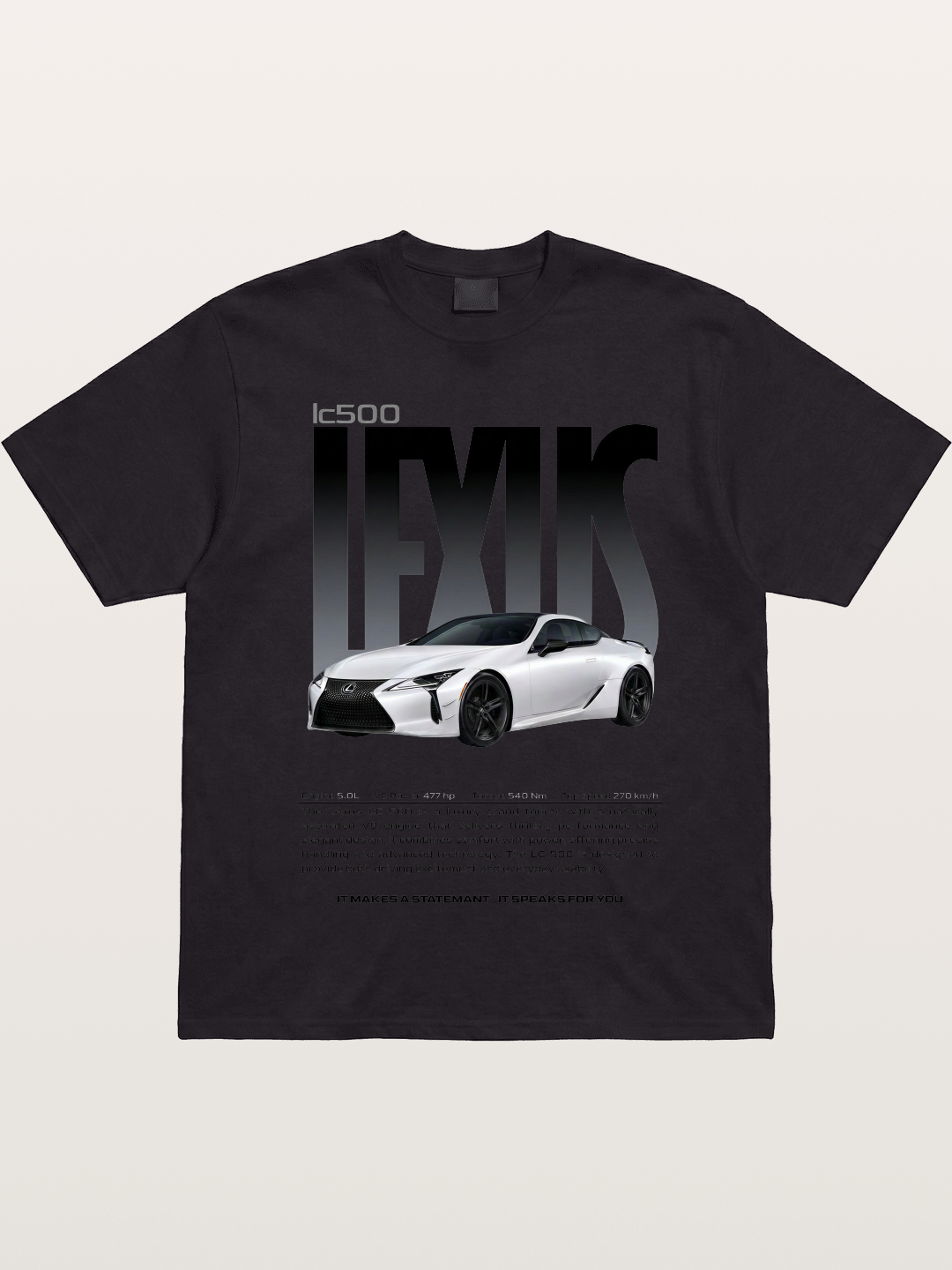 Lexus LC500 Magazine Style Poster Gildan T-shirt