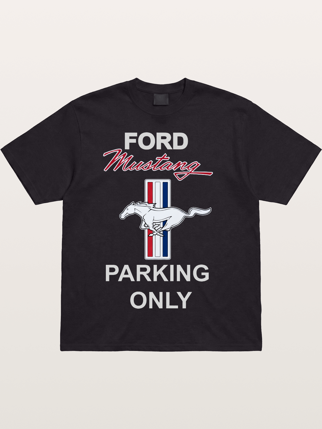 Ford Mustang Parking Only Sign Cotton T-shirt