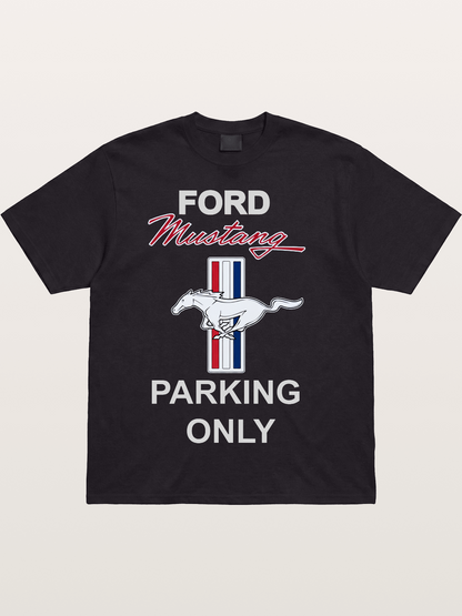 Ford Mustang Parking Only Sign Cotton T-shirt