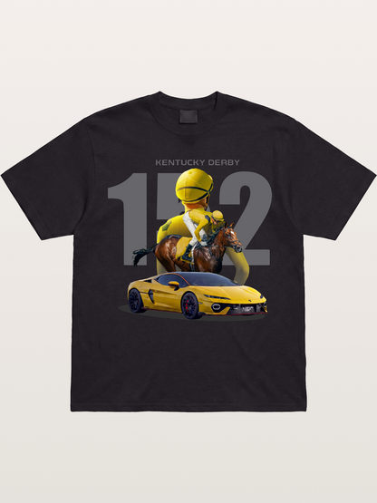 Derby Horse & Lambo Art Gildan T-shirt