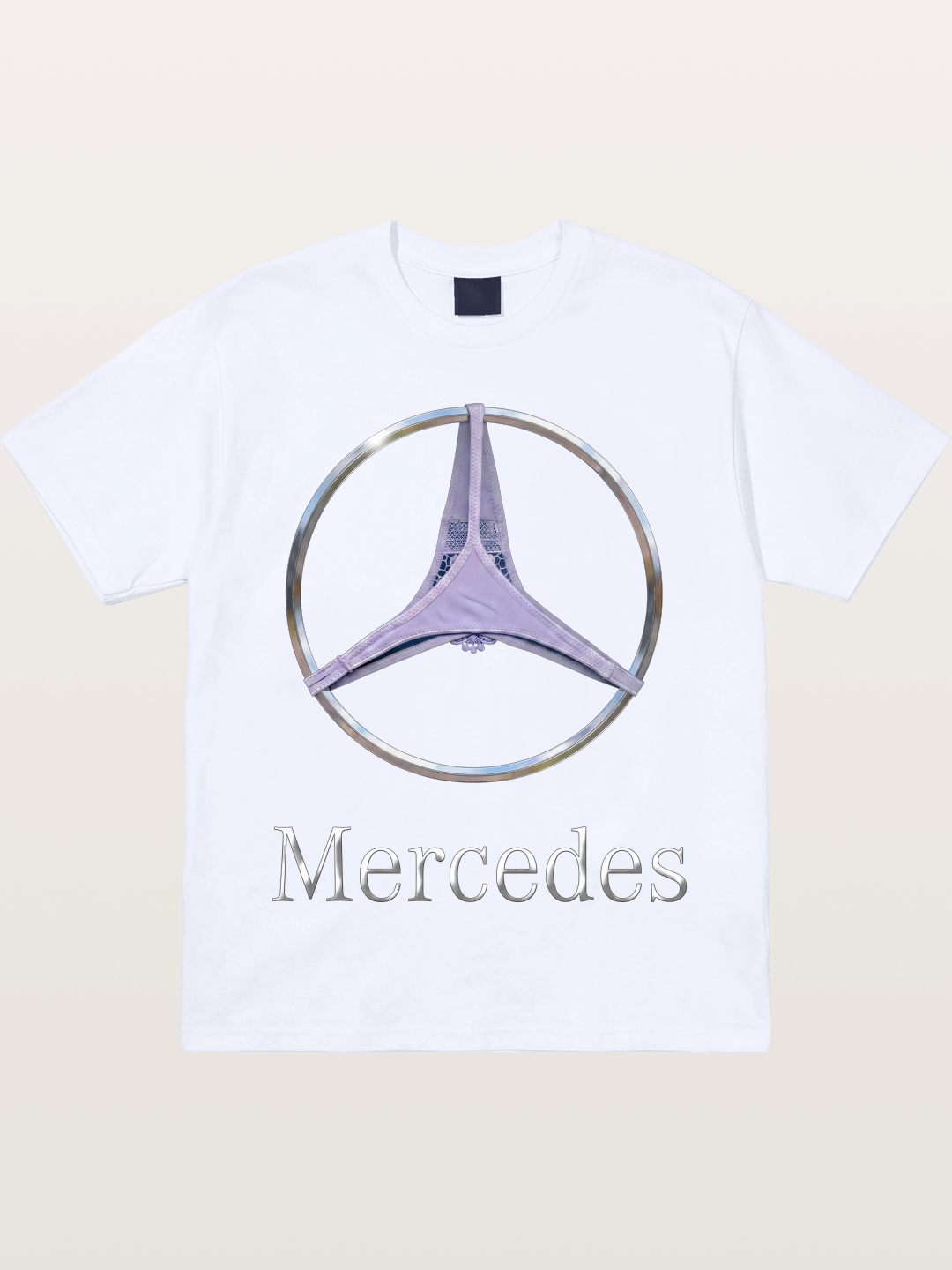 Mercedes Logo Thong Print Gildan T-shirt
