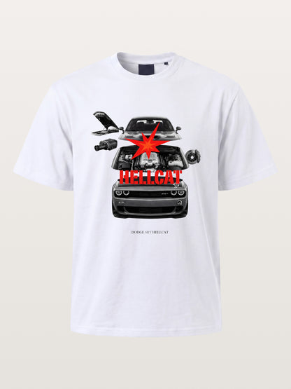 Engine Explode Hellcat Artwork Cotton T-shirt