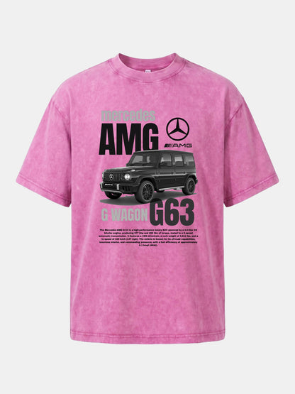 G63 Wagon Spec And Body Layout Washed T-shirt