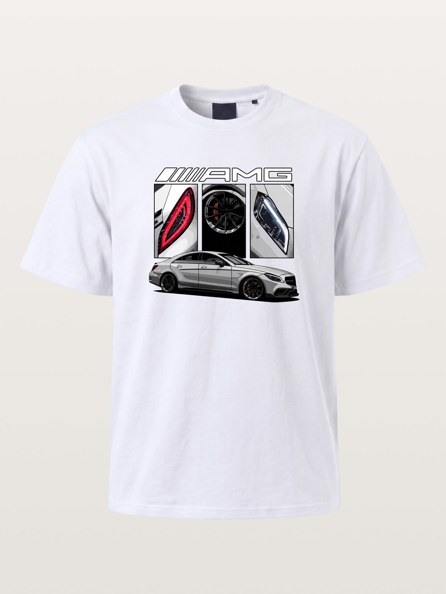 AMG Coupe Split Body Component Collage Gildan T-shirt