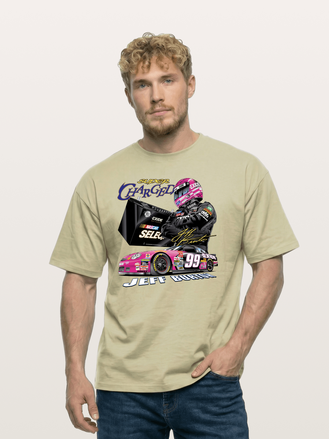 Jeff Burton 99 NASCAR Legend Cotton T-shirt