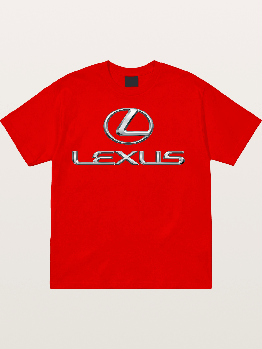 Lexus Silver Logo Badge Cotton T-shirt