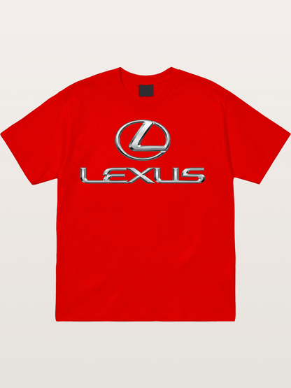 Lexus Silver Logo Badge Cotton T-shirt