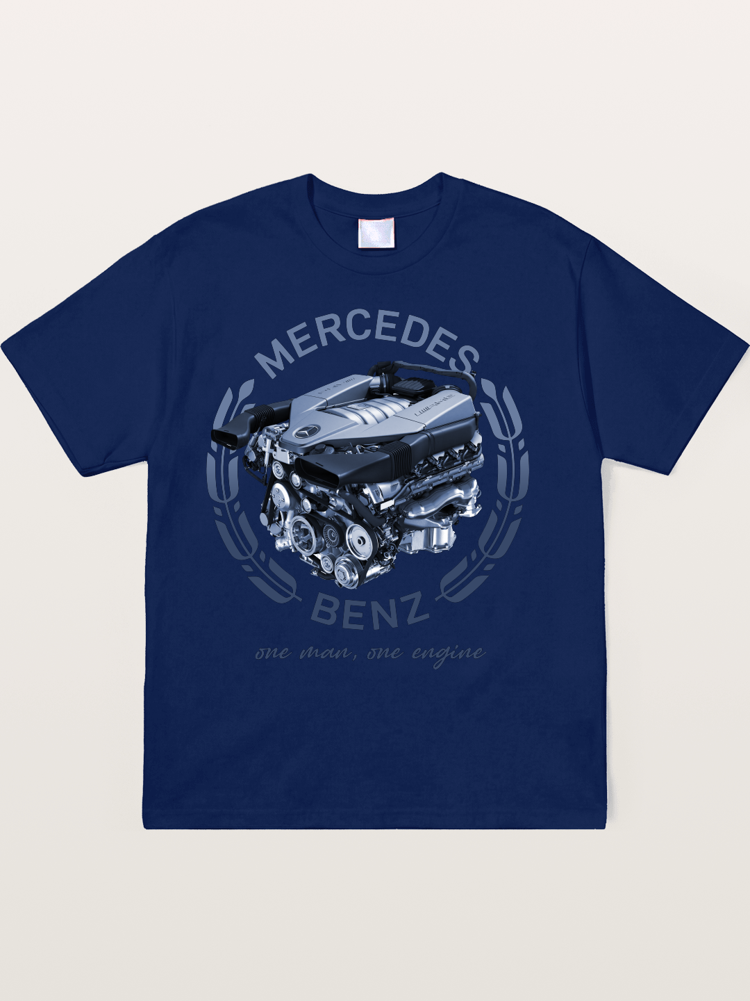 Benz V8 Engine Technical View Soft-Stay T-shirt
