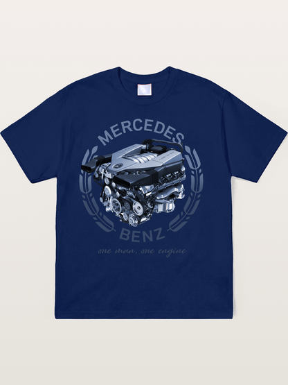 Benz V8 Engine Technical View Soft-Stay T-shirt