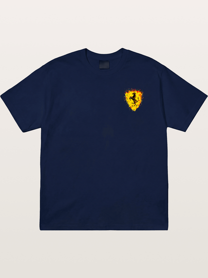 Ferrari Paint Splash Logo Gildan T-shirt