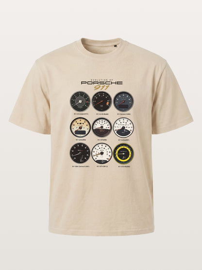 Porsche 911 Cluster Vintage Gauge Set Gildan T-shirt
