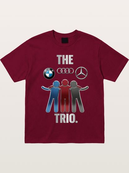 German Car Trio Friendship Print Gildan T-shirt