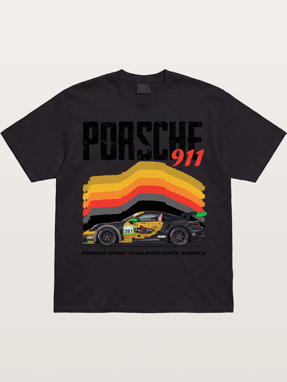 Porsche 911 Sprint Challenge Gradient Gildan T-shirt