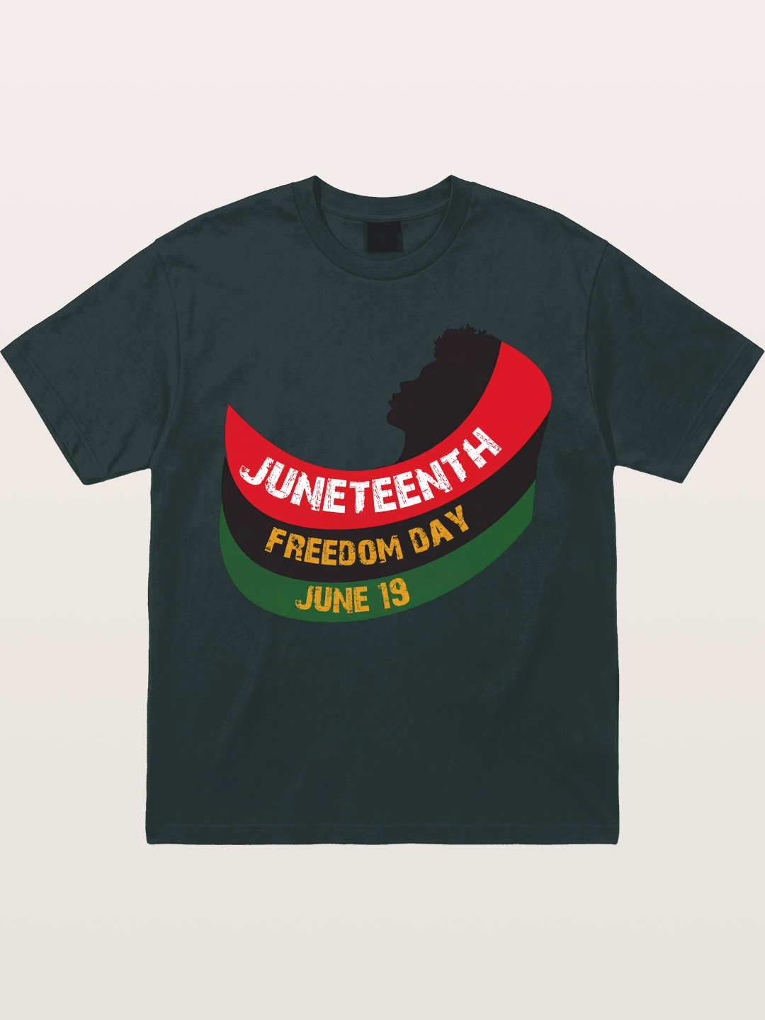 Juneteenth Freedom Day Silhouette Gildan T-shirt