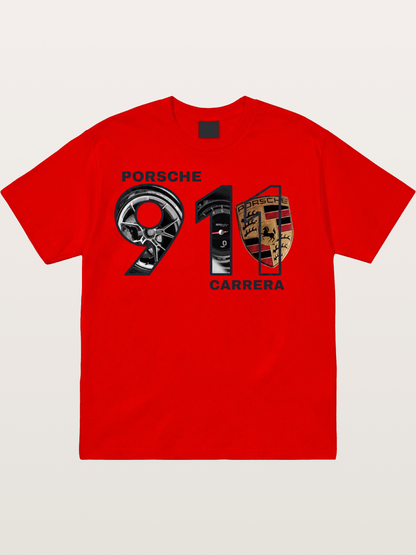 Porsche 911 Carrera Composite Logo Cotton T-shirt