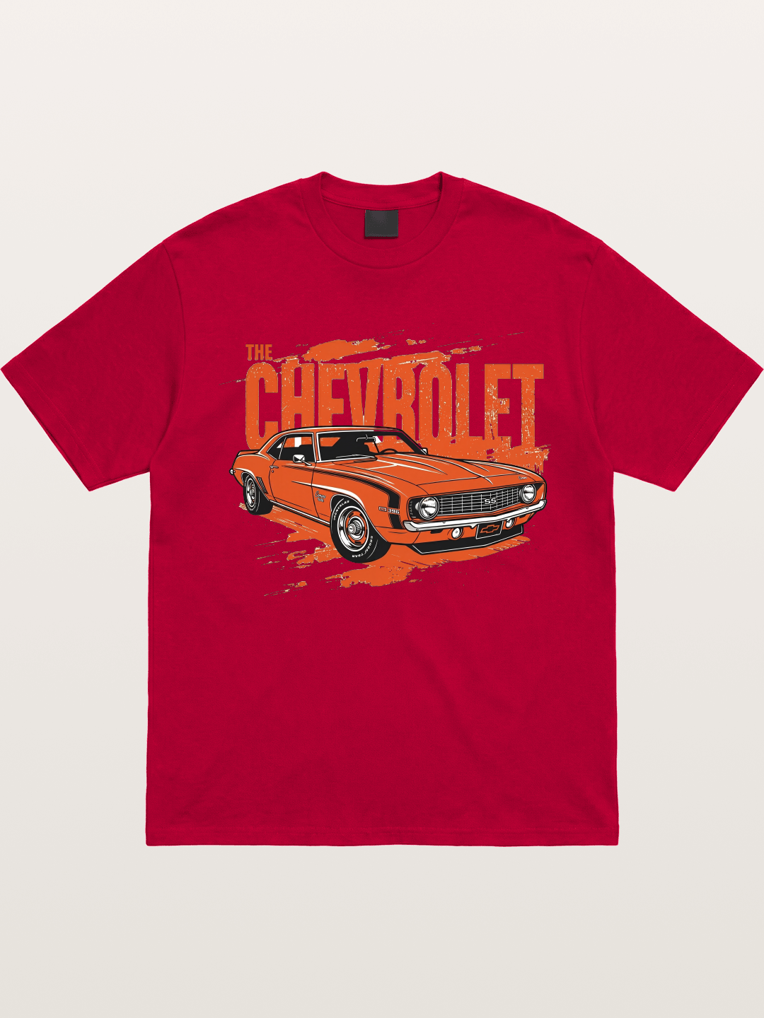 Orange Classic American Car Gildan T-shirt