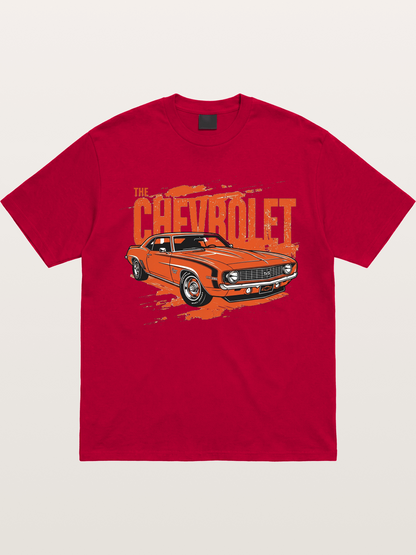 Orange Classic American Car Gildan T-shirt