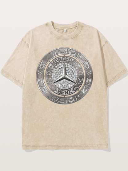 Mercedes Diamond Logo Art Washed T-shirt
