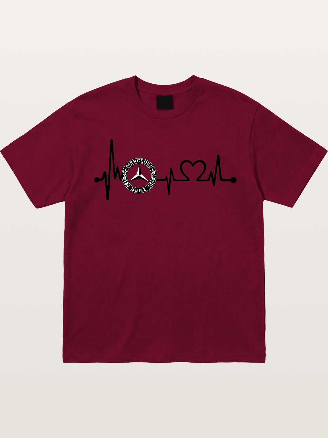 Mercedes Heartbeat Logo Art Gildan T-shirt