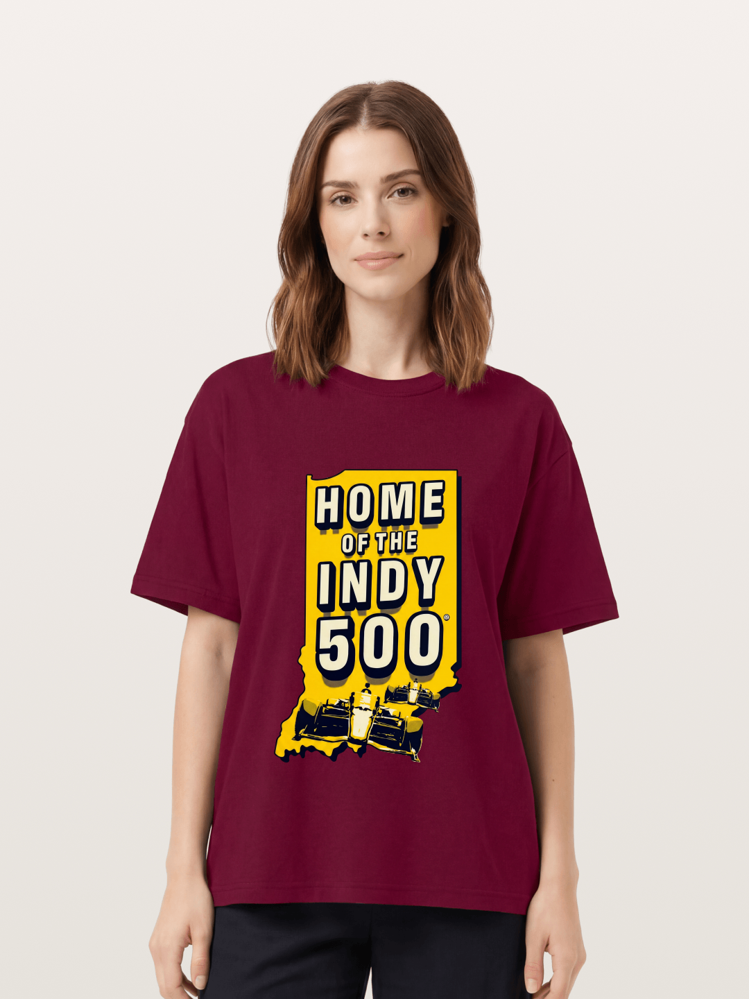 Indy 500 Indiana State Home Design Gildan T-shirt