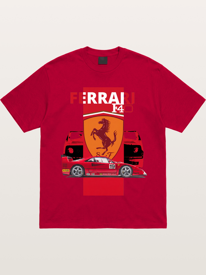 Ferrari F40 Race Car Double View Gildan T-shirt